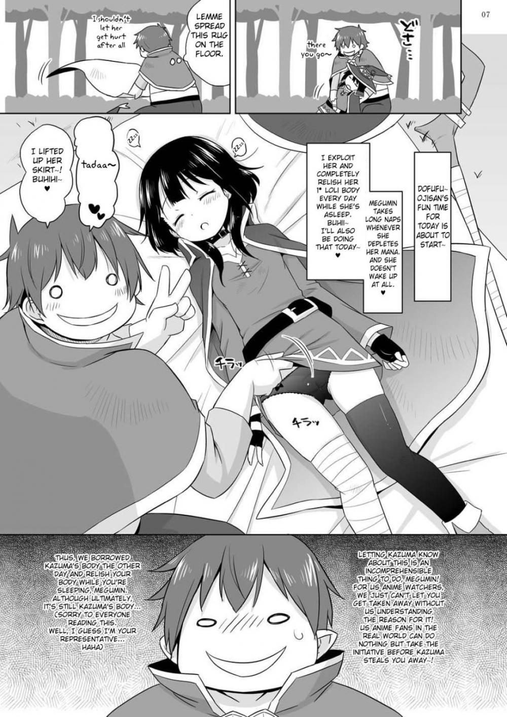 Hentai Manga Comic-To Sleeping Megumin I'm Going To Dufufufufu WW-v22m-Read-5